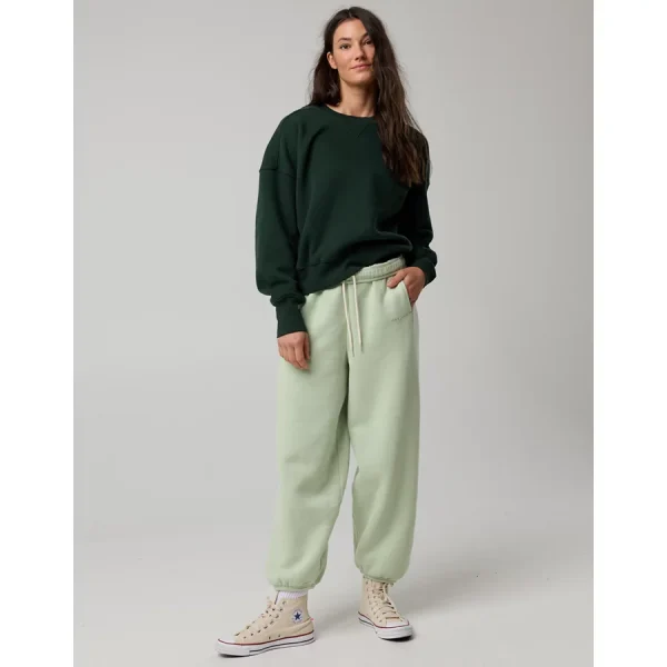 OFFLINE By Aerie Cloud Fleece Baggy Jogger - Dusty Sage