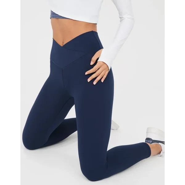 OFFLINE By Aerie Real Me High Waisted Crossover Legging - Royal Navy