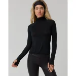OFFLINE By Aerie Thumbs Up Long Sleeve Turtleneck Shirt - True Black