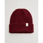 OFFLINE By Aerie Waffle Beanie - Deep Cherry
