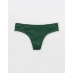 Superchill Cotton Thong Underwear - Rugged Green