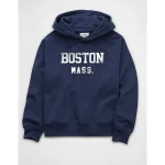 AE Everyday Luxe Graphic Hoodie - Navy