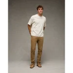 AE 24/7 AirFlex+ Temp Tech Athletic Straight Jean - Toasted Almond