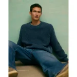 AE Fisherman Crew Neck Sweater - Navy