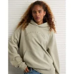 AE Laidback Luxe Heavyweight Graphic Hoodie - Faded Olive