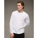 AE Lightweight Icon Long-Sleeve T-Shirt - Air White