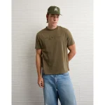 AE Logo Graphic T-Shirt - Camo Green