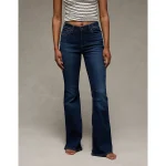 AE Next Level Super High-Waisted Flare Jean - Darkest Dazzler