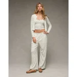 AE Pointelle 3-Piece PJ Set - White