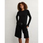 AE Soft & Sexy Long Sleeve T-Shirt - True Black