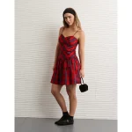 AE Sweetheart Bella Bow Mini Dress - Red