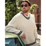 AE x Tru Kolors Cable Knit Cricket Sweater - Cream