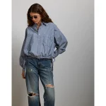 AE77 Premium Poplin Shirt - Blue