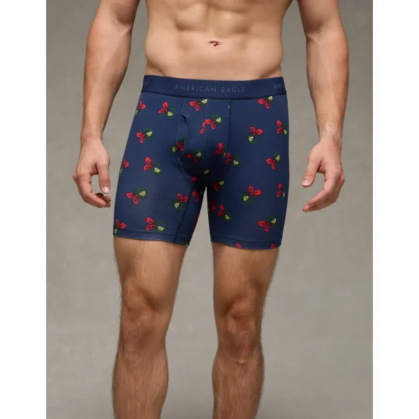 AEO Men's Grinch 6" Classic Boxer Brief - Navy