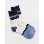 Aerie Colorblock Marled Crew Socks - Navy