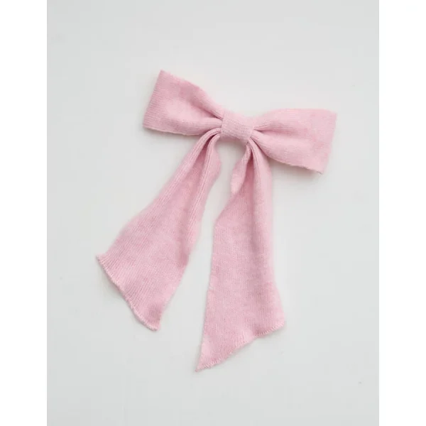 Aerie Knit Bow - Club Pink