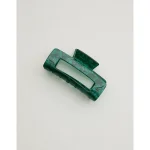 Aerie Large Rectangle Hair Clip - Deep Forest