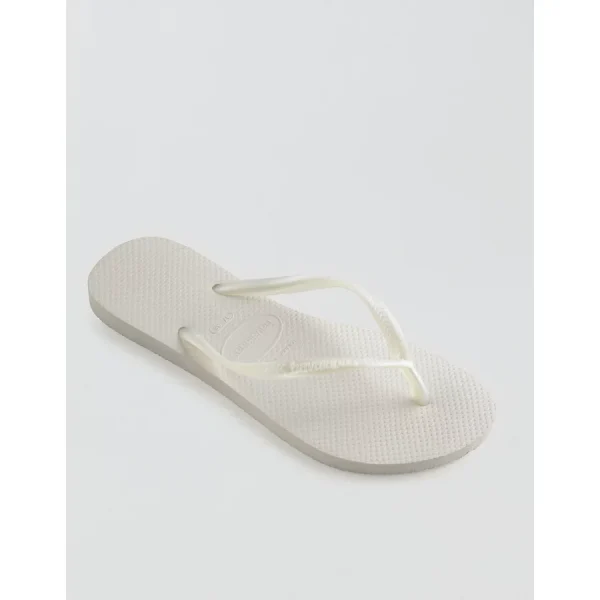 Havaianas Slim Flip Flops - White