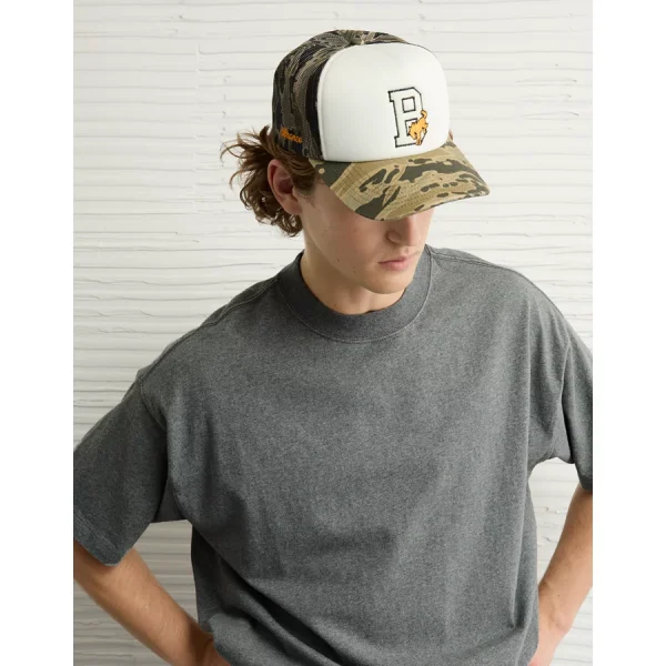 AE Bronco Camo Trucker Hat - Camo Green