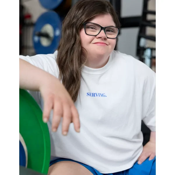 OFFLINE By Aerie Rock N Roll Cropped T-Shirt - White