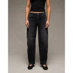 AE Stretch Barrel Jean - Black Blaze
