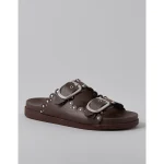 AE Studded Double Buckle Sandal - Cinnabar