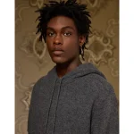 AE x Tru Colors Wool-Cashmere Hoodie - Charcoal Heather