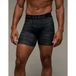 AEO Men's Holiday Lights 6" Flex Boxer Brief - Black