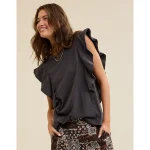 Aerie Flutter Sleeve T-Shirt - Smoked Gray