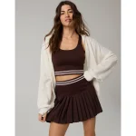 OFFLINE By Aerie Seamless Longline Sports Bra - Deep Earth