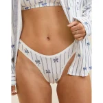 Superchill Modal Thong Underwear - Marbled Blue