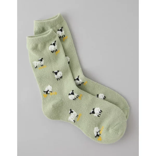 AE Cozy Crew Sock - Olive